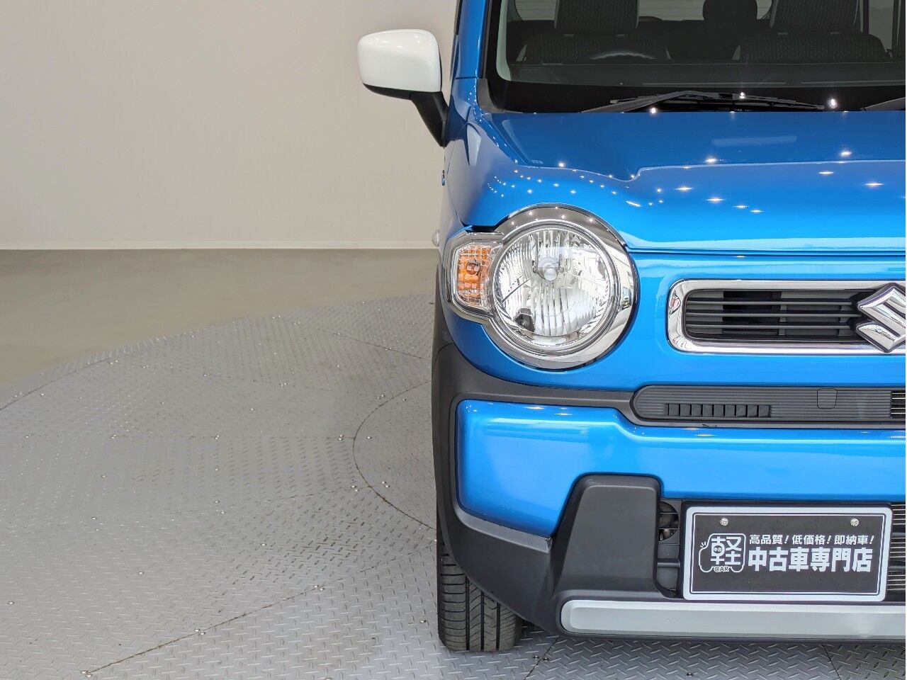 ハスラー HYBRID G ブリスクブルーメタリック ホワイト2トーンの在庫