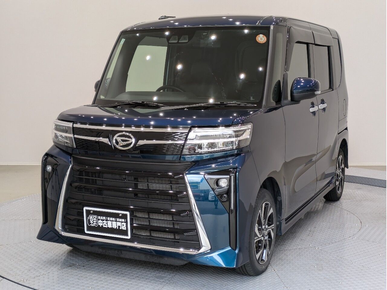 タント カスタムX R8/8/8〜目玉車 レーザーブルークリスタルシャインの